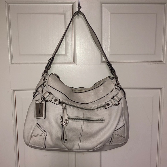 Tignanello Handbags - Tignanello white leather purse